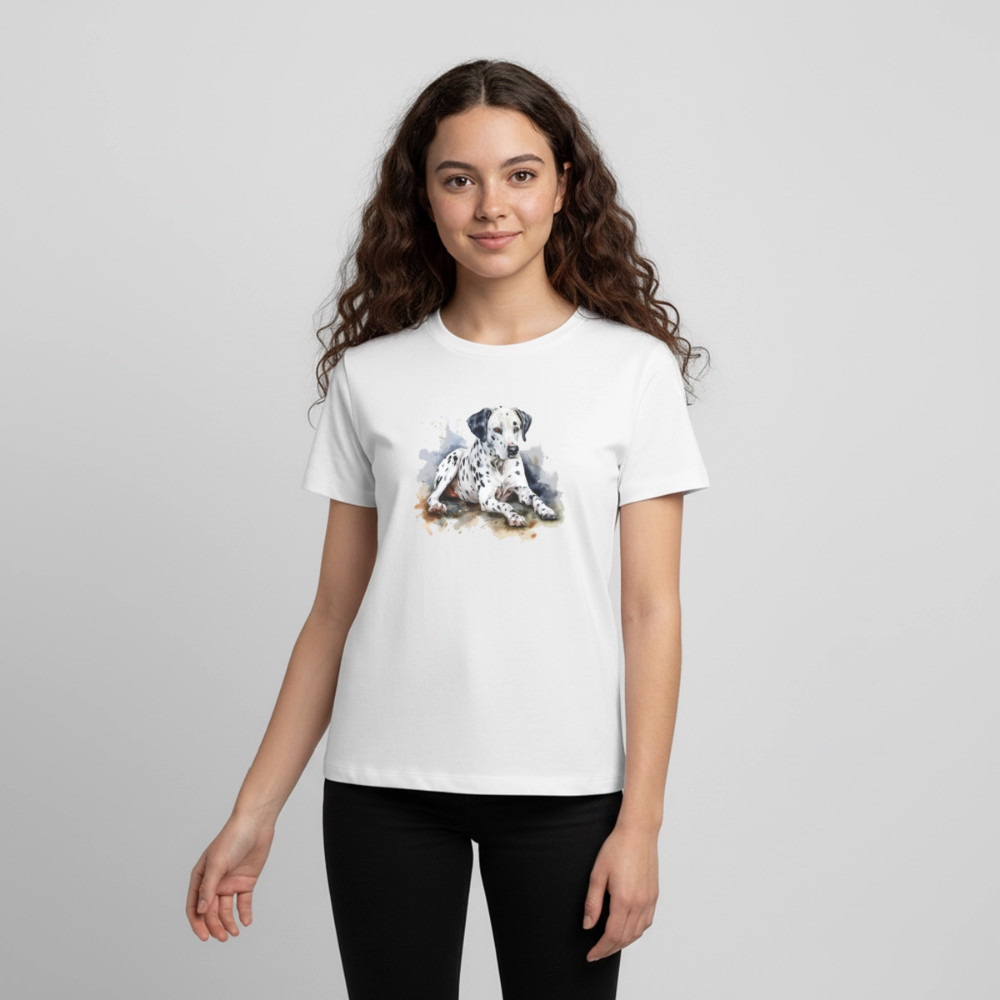Dalmatiner - Wasserfarbe - Teenager Premium T-Shirt - Weiß
