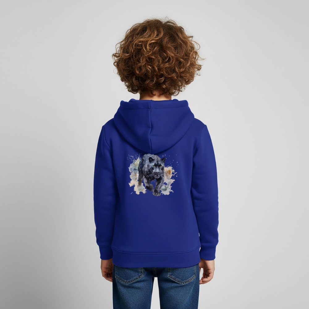 Schwarzer Panter - Wasserfarben - Kinder / Teenager Premium Hoodie - Royalblau