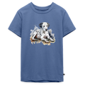 Dalmatiner - Wasserfarbe - Teenager Premium T-Shirt - Taubenblau