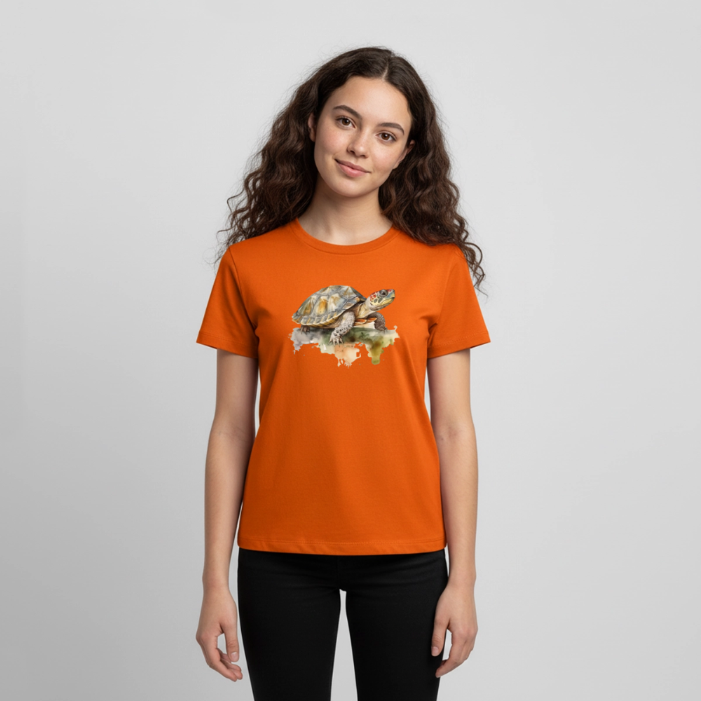 Schildkröte - Wasserfarbe - Teenager Premium T-Shirt - Orange 