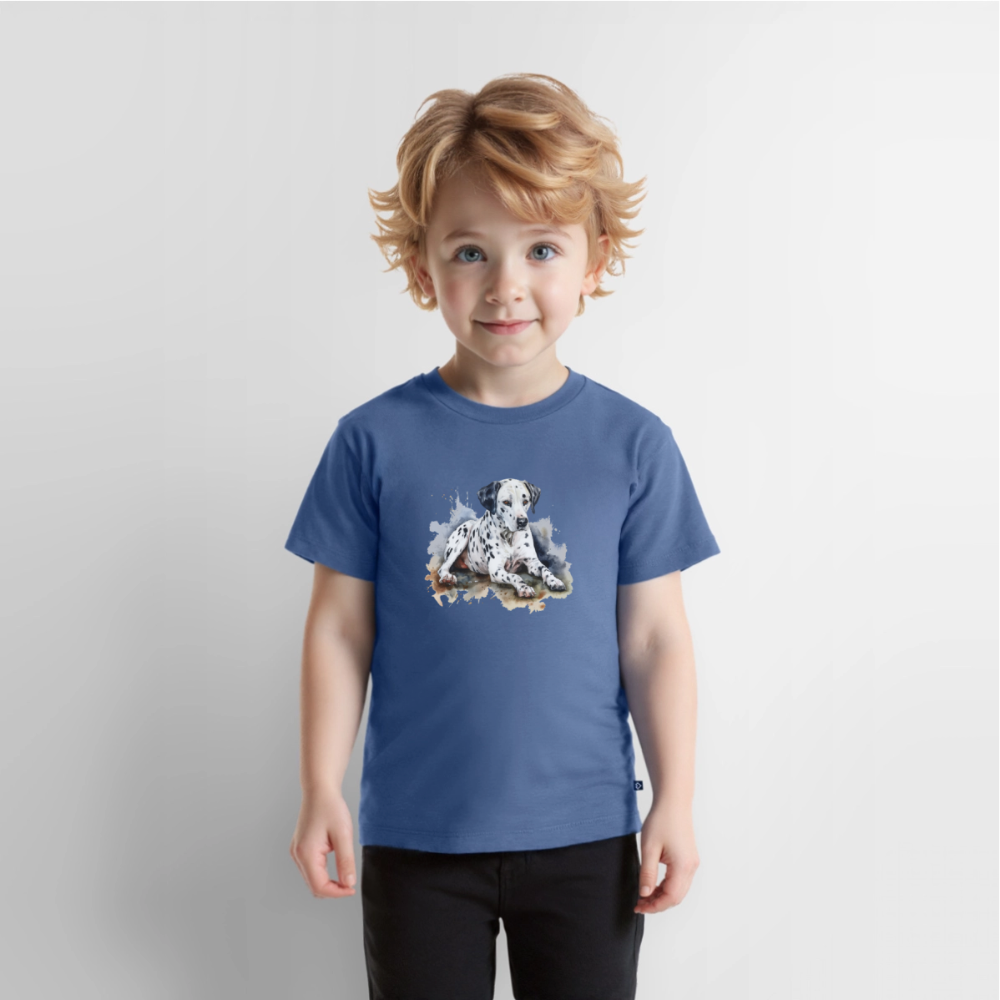 Dalmatiner - Wasserfarbe - Kinder Premium T-Shirt - Taubenblau