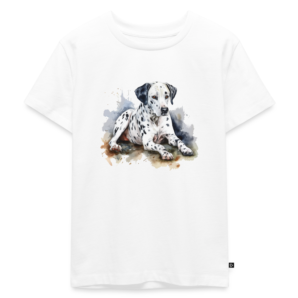 Dalmatiner - Wasserfarbe - Kinder Premium T-Shirt - Weiß