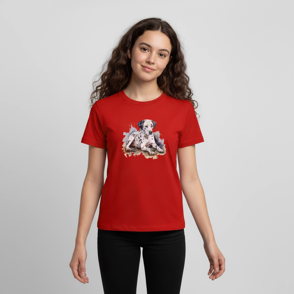 Dalmatiner - Wasserfarbe - Teenager Premium T-Shirt - Rot
