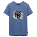 Schwarzer Panter - Wasserfarbe - Teenager Premium T-Shirt - Taubenblau