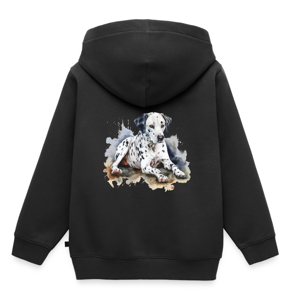 Dalmatiner - Wasserfarben - Kinder / Teenager Premium Hoodie - Schwarz