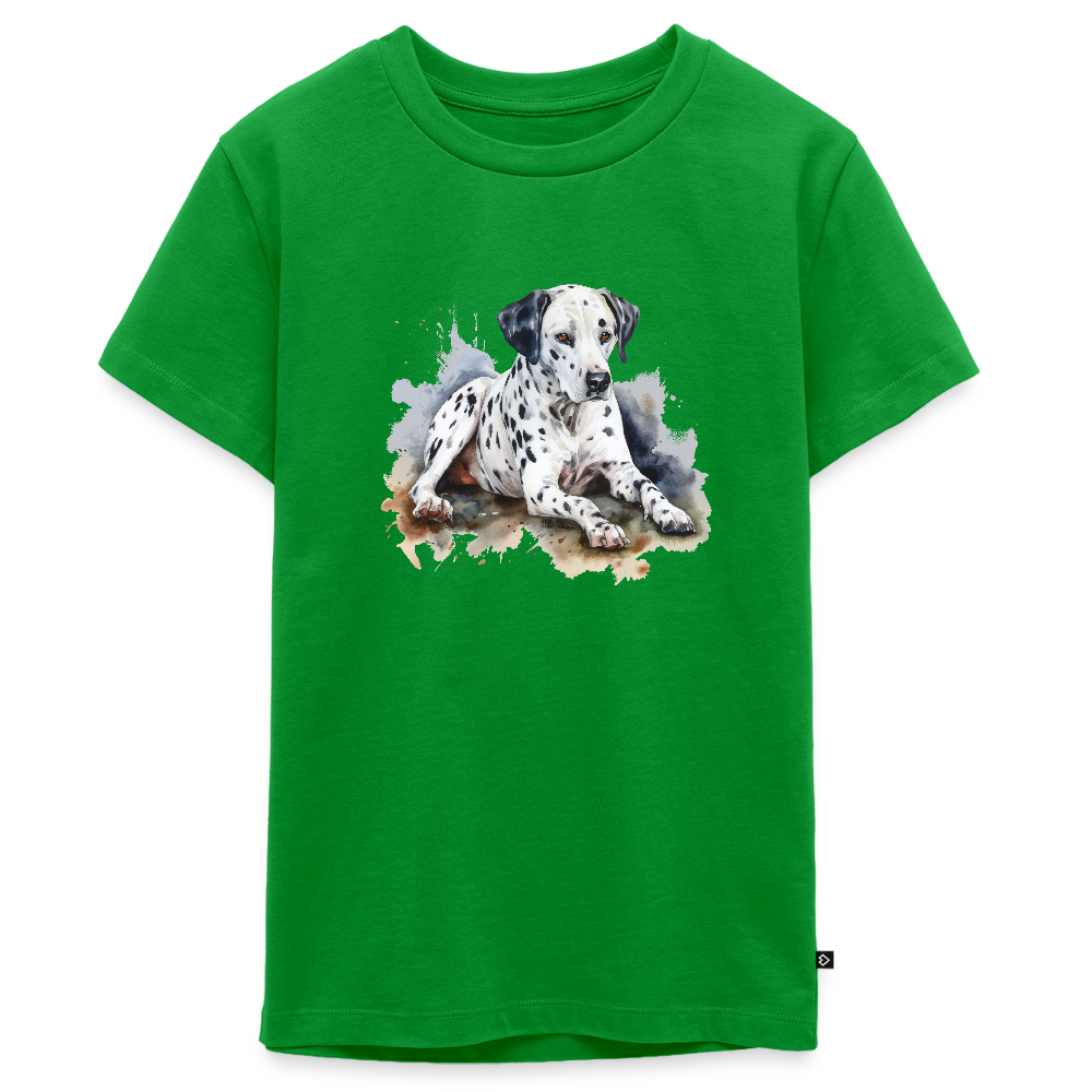 Dalmatiner - Wasserfarbe - Teenager Premium T-Shirt - Grün