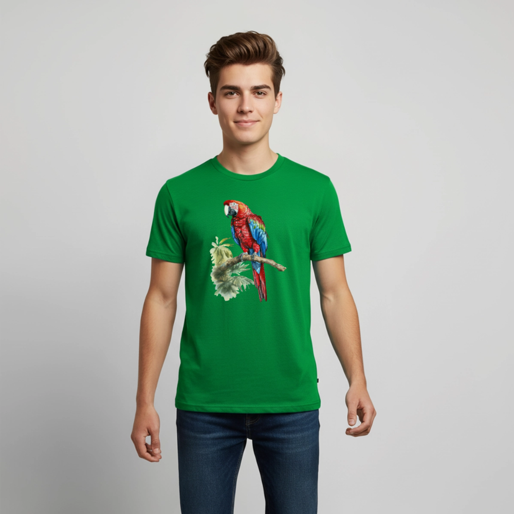 Papagei - Wasserfarbe - Teenager Premium T-Shirt - Grün