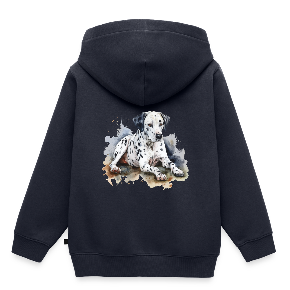 Dalmatiner - Wasserfarben - Kinder / Teenager Premium Hoodie - Navy