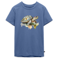 Schildkröte - Wasserfarbe - Teenager Premium T-Shirt - Taubenblau
