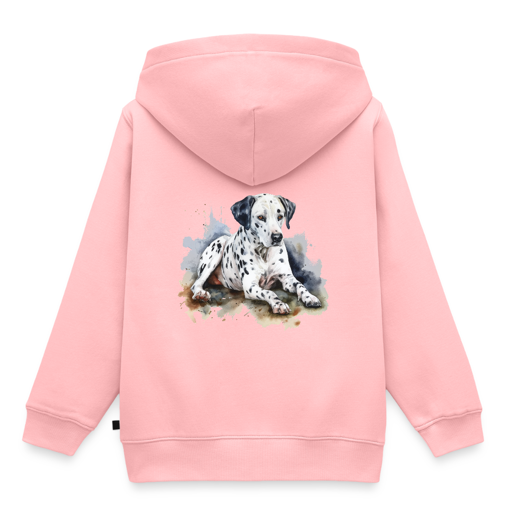 Dalmatiner - Wasserfarben - Kinder / Teenager Premium Hoodie - Rosa