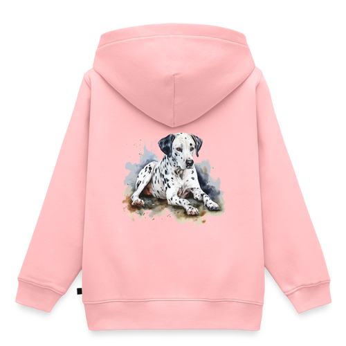 Dalmatiner - Wasserfarben - Kinder / Teenager Premium Hoodie - Rosa