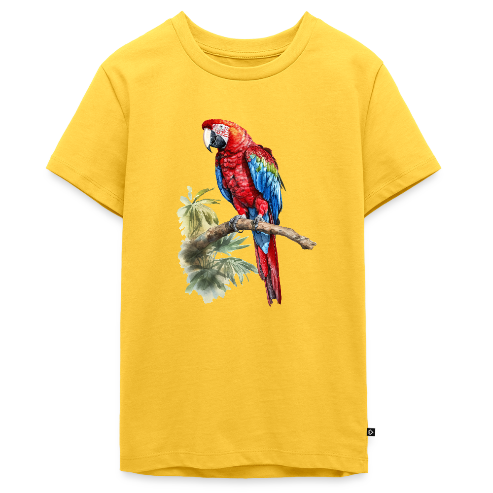 Papagei - Wasserfarbe - Teenager Premium T-Shirt - Gelb