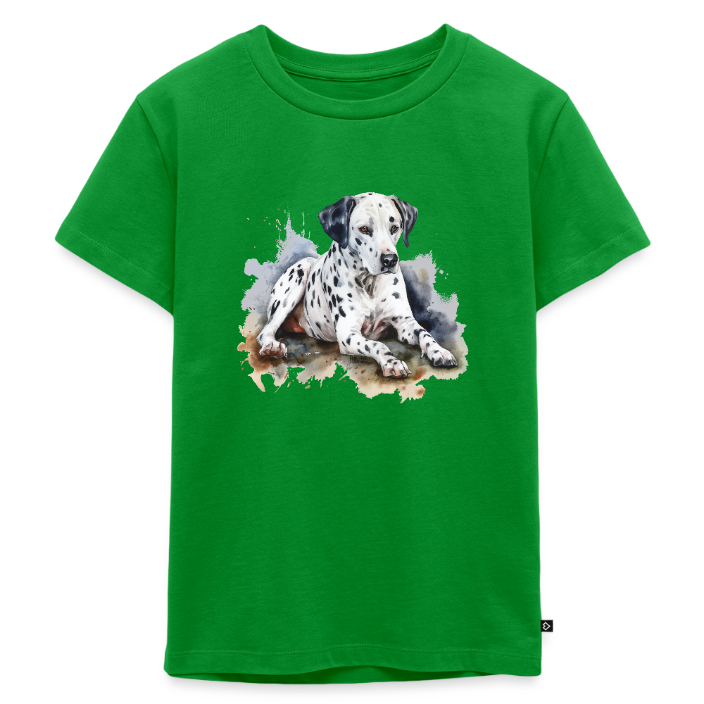 Dalmatiner - Wasserfarbe - Kinder Premium T-Shirt - Grün