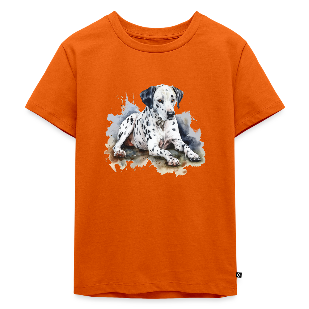 Dalmatiner - Wasserfarbe - Kinder Premium T-Shirt - Orange 