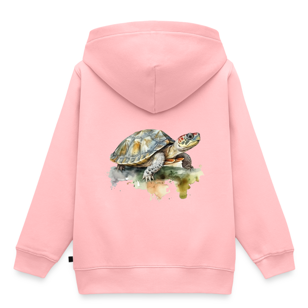 Schildkröte - Wasserfarben - Kinder / Teenager Premium Hoodie - Rosa