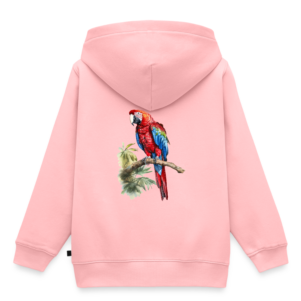 Papagei - Wasserfarben - Kinder / Teenager Premium Hoodie - Rosa