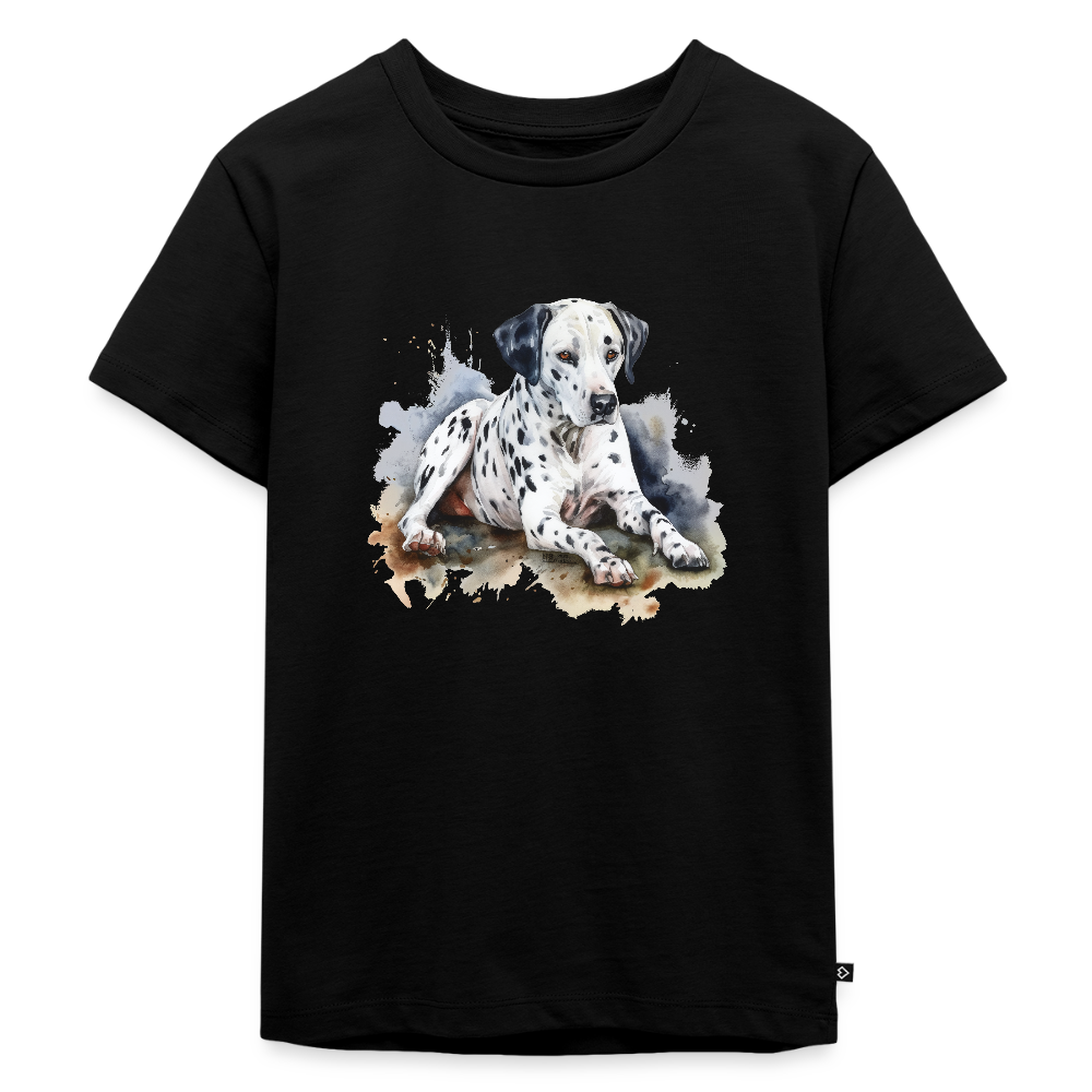 Dalmatiner - Wasserfarbe - Kinder Premium T-Shirt - Schwarz