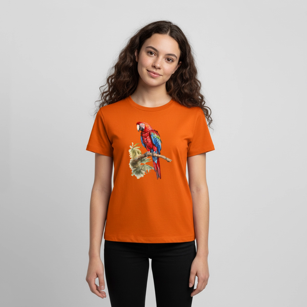 Papagei - Wasserfarbe - Teenager Premium T-Shirt - Orange 