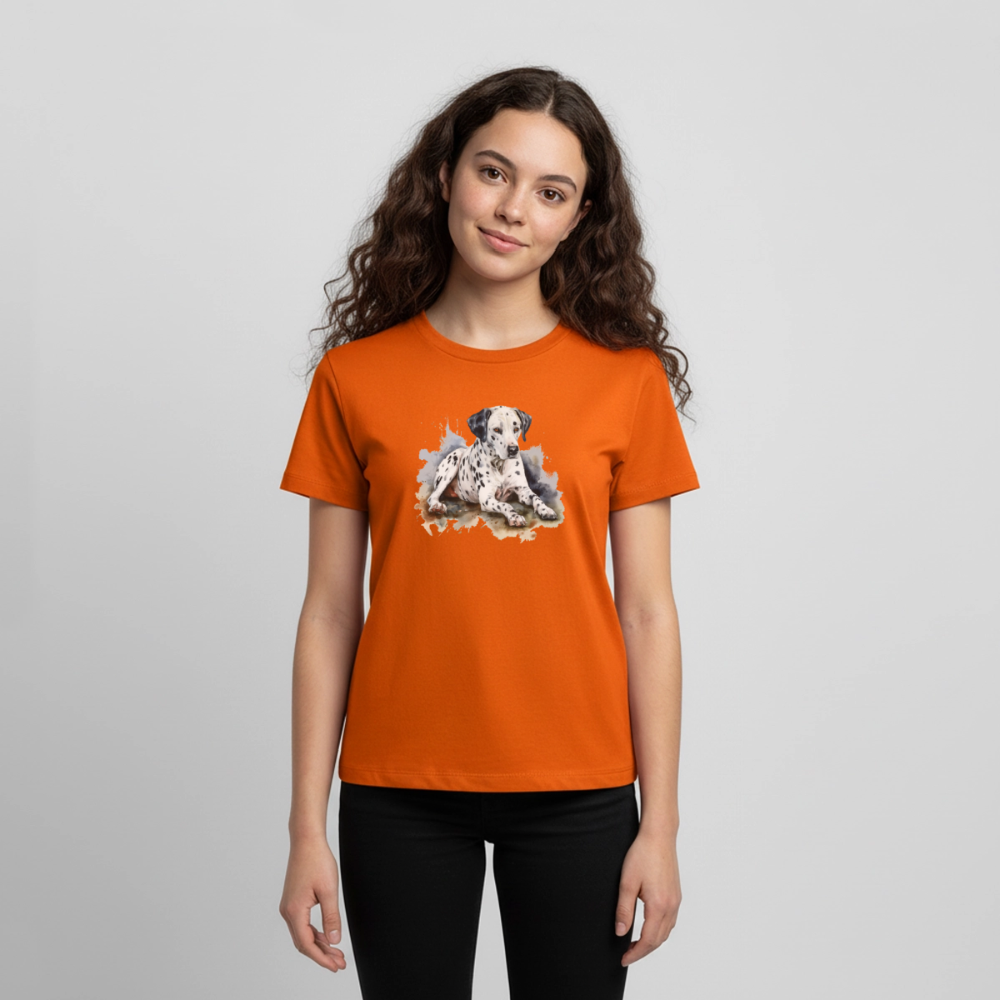 Dalmatiner - Wasserfarbe - Teenager Premium T-Shirt - Orange 