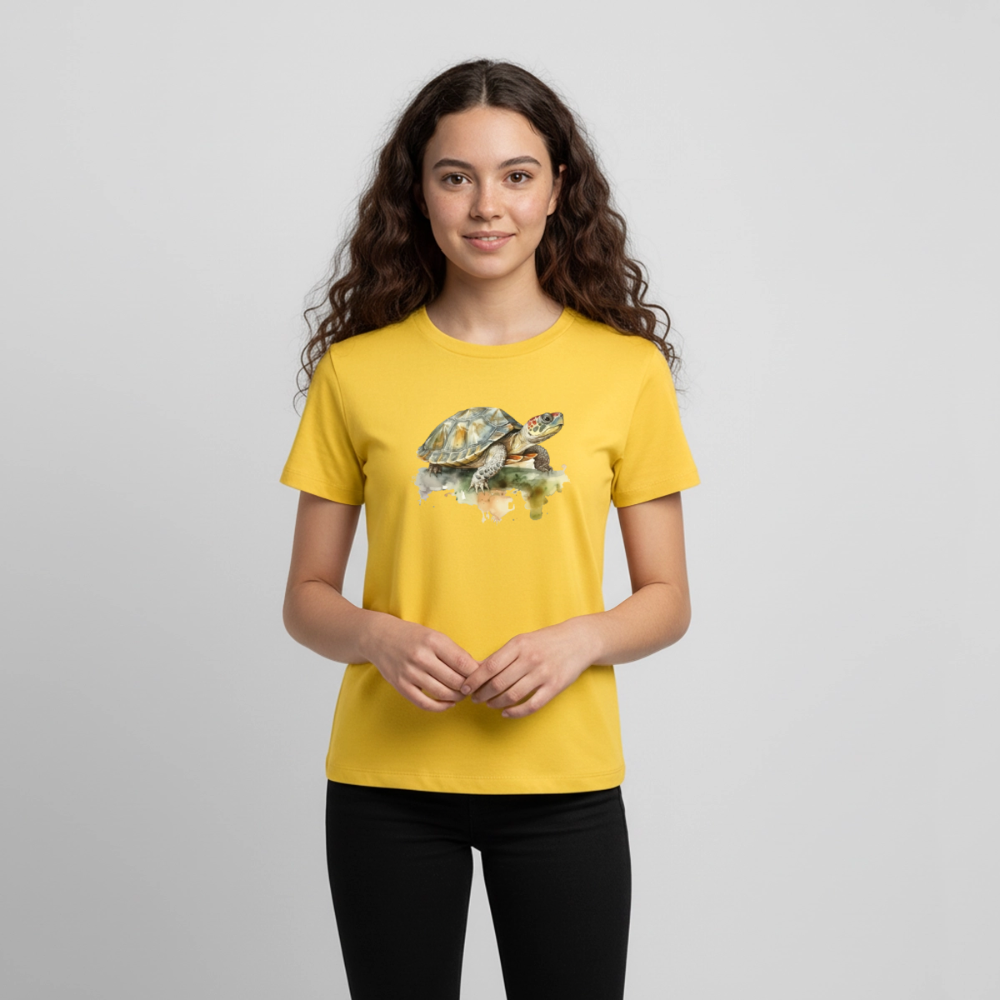 Schildkröte - Wasserfarbe - Teenager Premium T-Shirt - Gelb