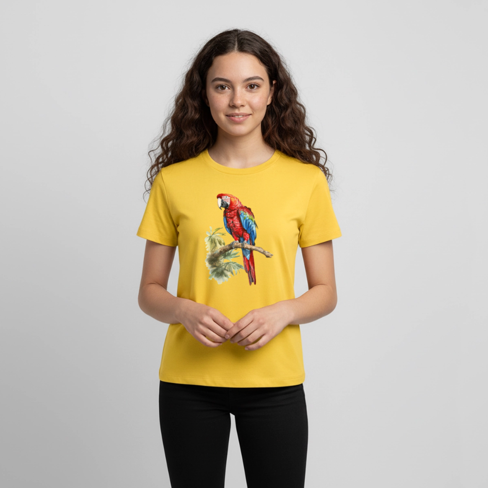Papagei - Wasserfarbe - Teenager Premium T-Shirt - Gelb