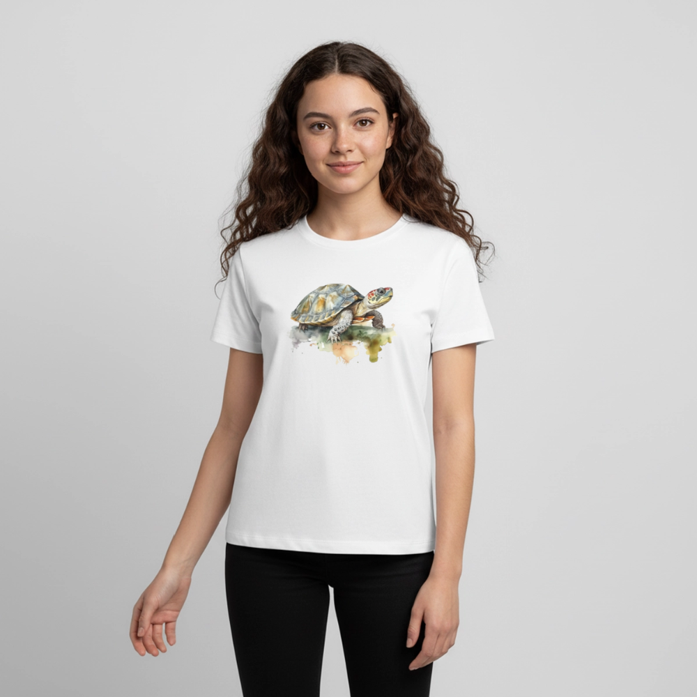 Schildkröte - Wasserfarbe - Teenager Premium T-Shirt - Weiß