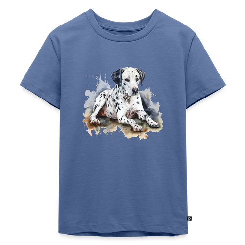 Dalmatiner - Wasserfarbe - Kinder Premium T-Shirt - Taubenblau