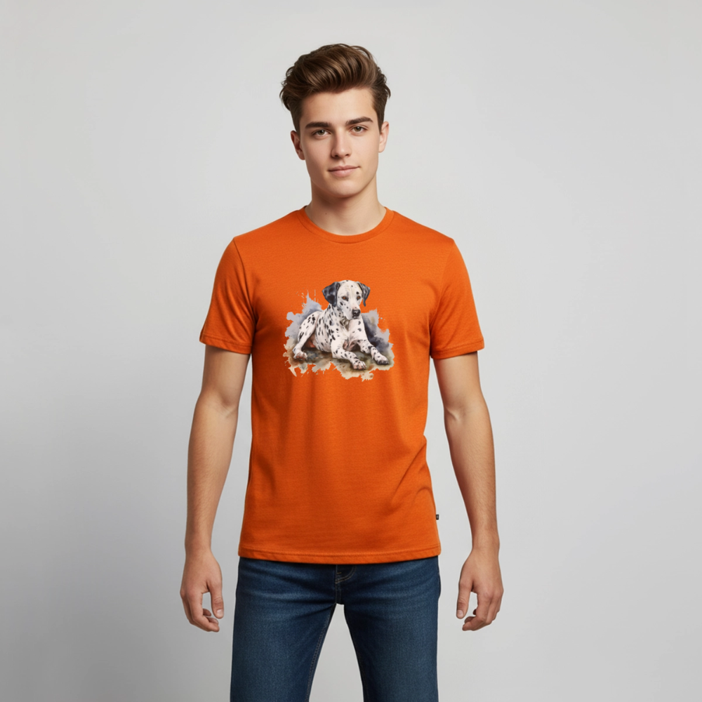 Dalmatiner - Wasserfarbe - Teenager Premium T-Shirt - Orange 