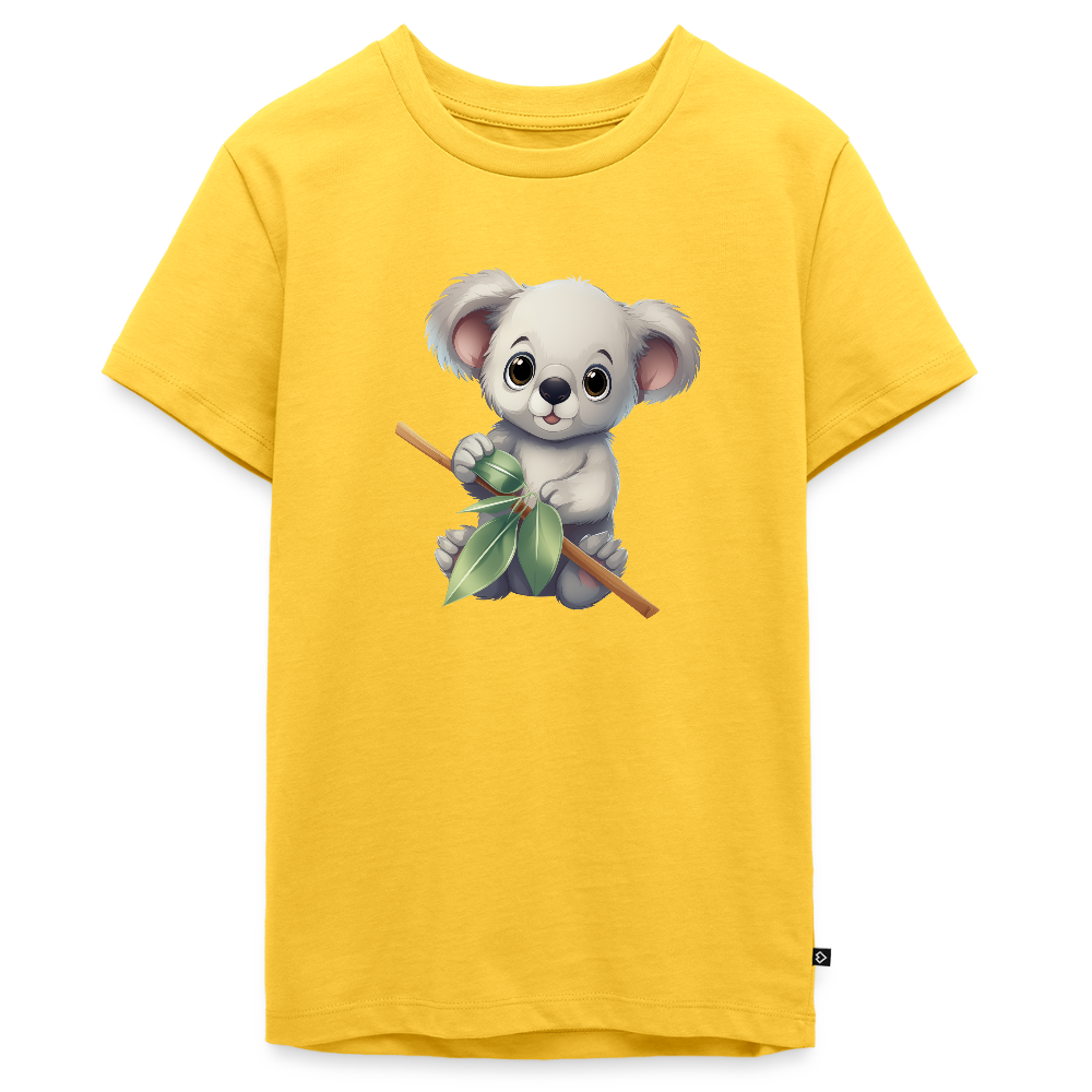 Koala - Wasserfarbe - Teenager Premium T-Shirt - Gelb