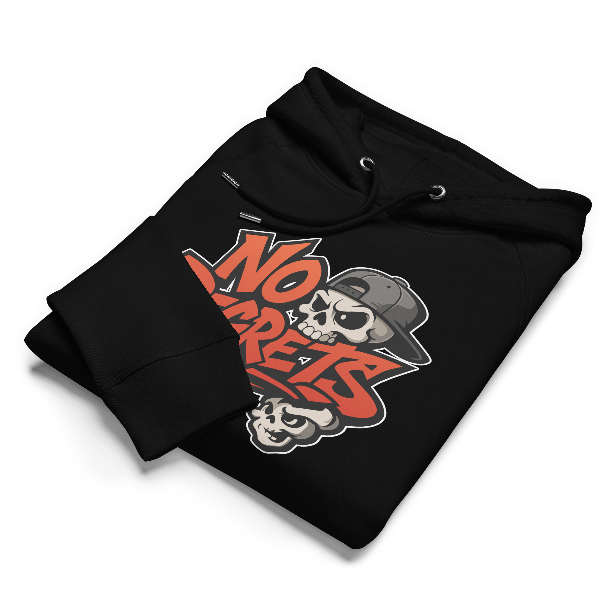 No Regrets - Unisex Bio-Hoodie mit Seitentaschen