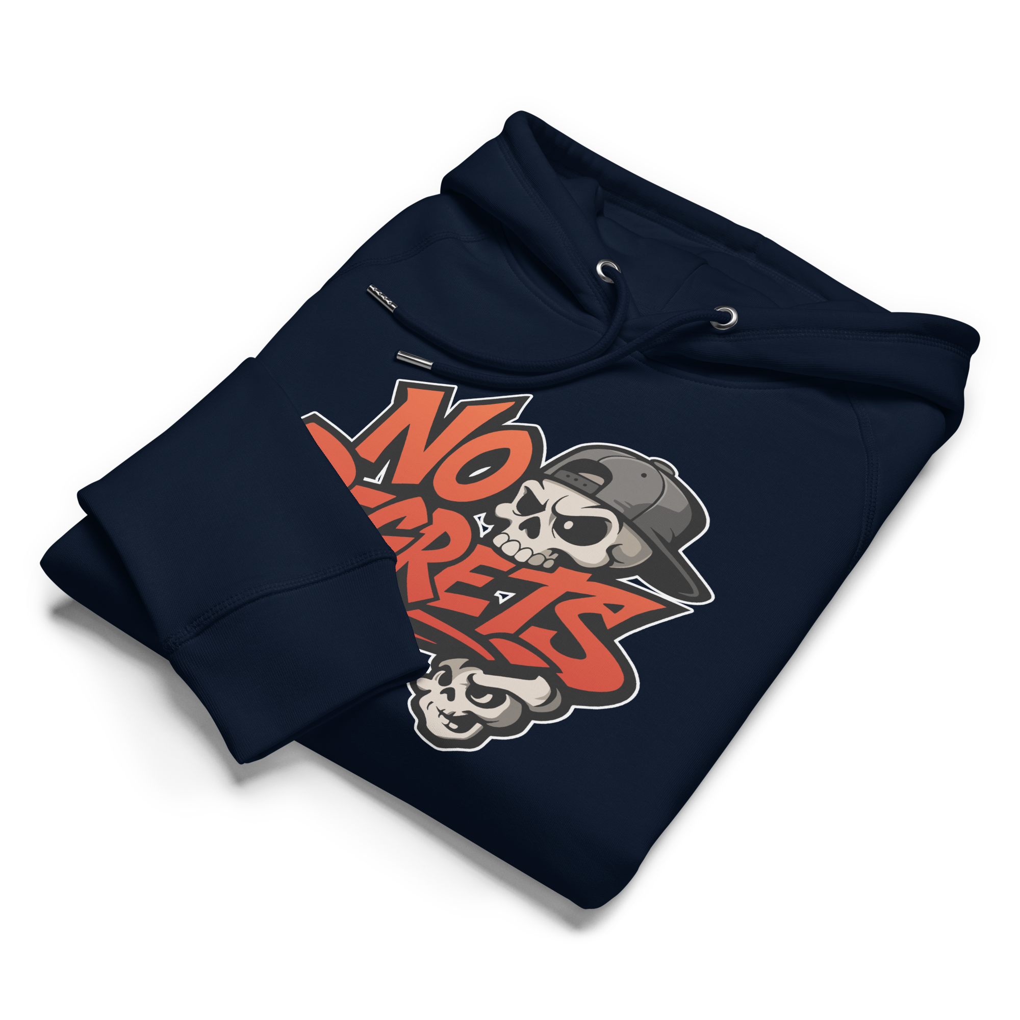 No Regrets - Unisex Bio-Hoodie mit Seitentaschen